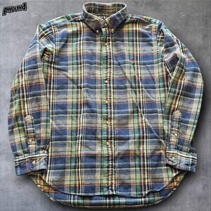 Ralph Lauren Shirt Mens XL Plaid Flannel Classic Fit